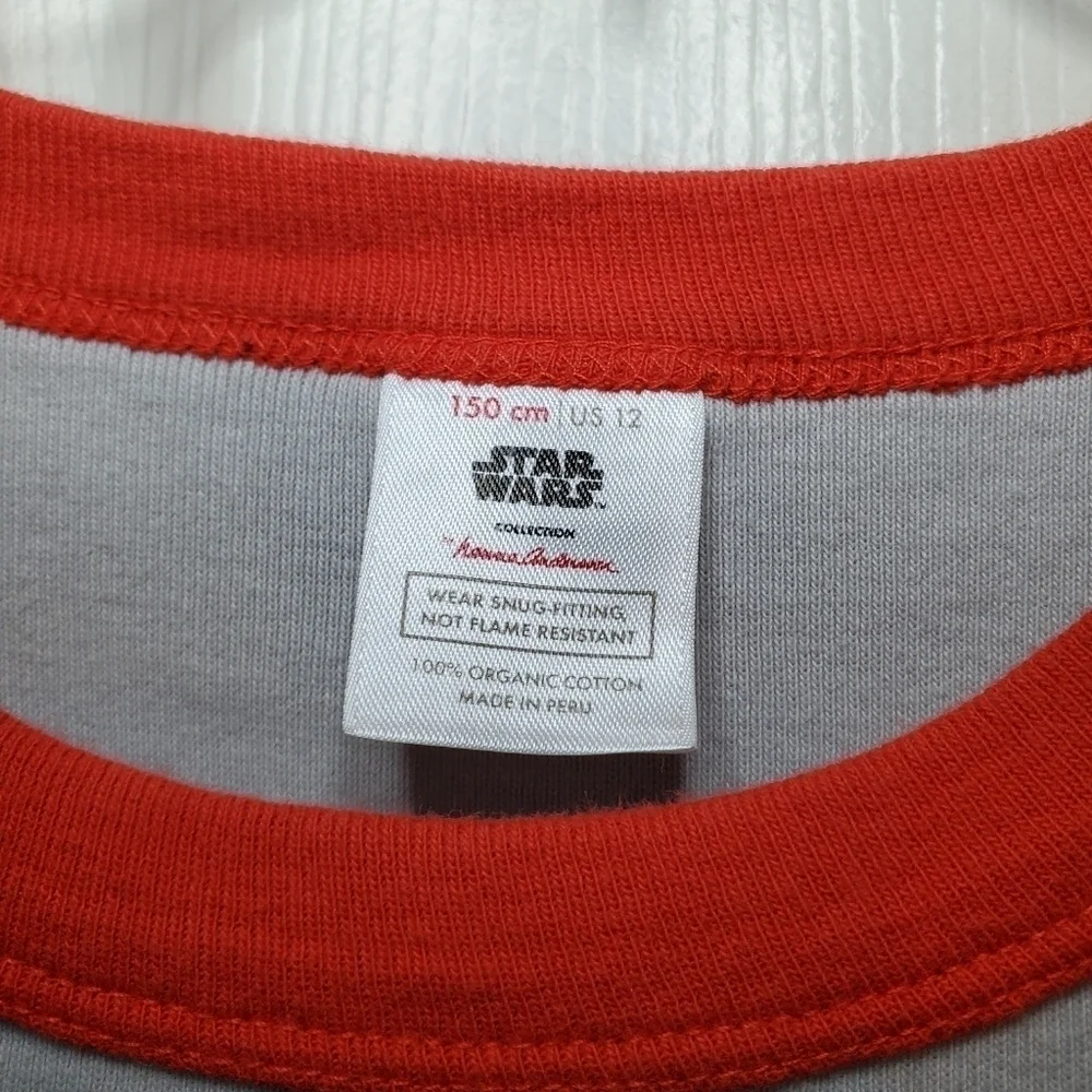 Hanna Andersson Star Wars Mandalorian Christmas Pajama Top Sz 12